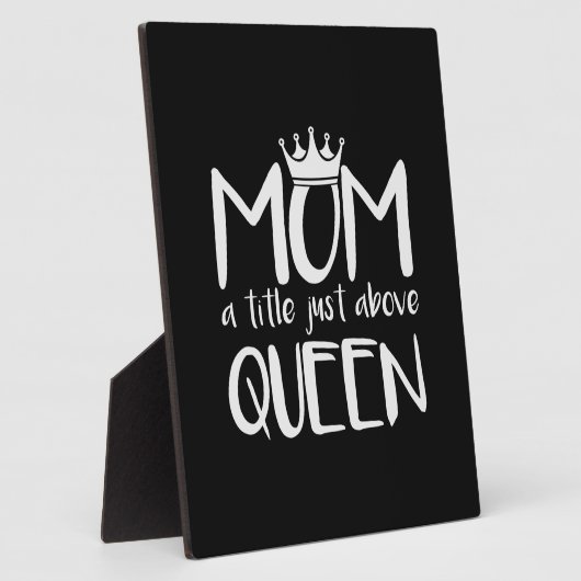 Mutter Art Mama ein Titel gerade über Königin Fotoplatte (Seite)