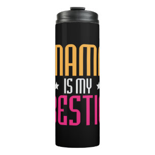Mutter Art Mama ist meine Bestie Thermosbecher