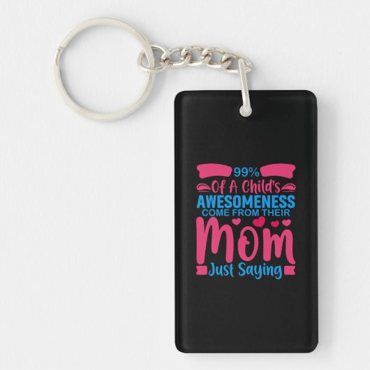 Mutter Art Mama nur Sprichwort Schlüsselanhänger (Vorderseite)