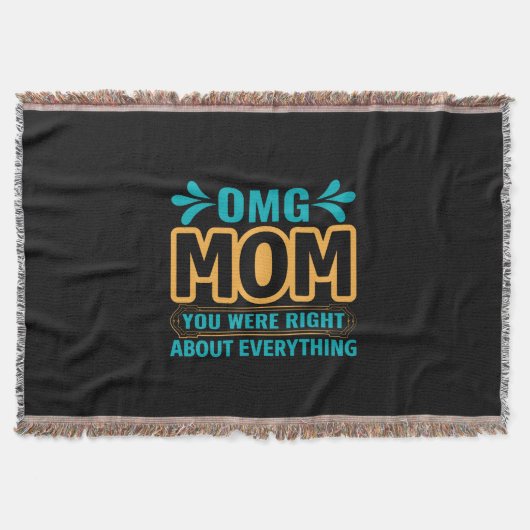 Mutter Art Mama Sie hatten recht Decke (Vorderseite)