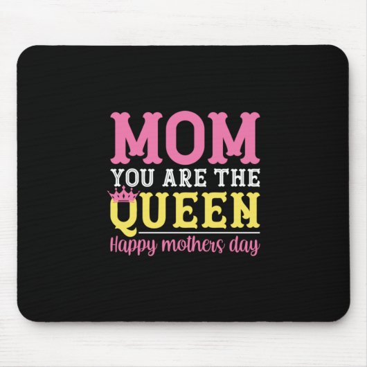 Mutter Art Mama Sie sind die Königin Mousepad (Vorne)