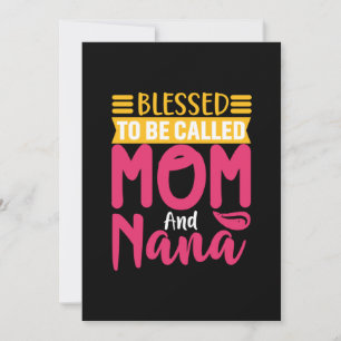 Mutter Art Mama und Nana Feiertagskarte