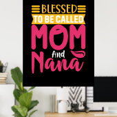 Mutter Art Mama und Nana Poster (Heimbüro)
