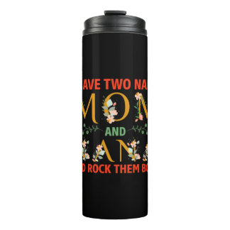 Mutter Art Mama und Nana Thermosbecher