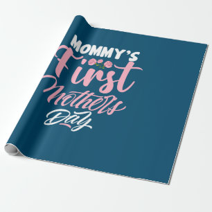 Mutter Art Mommys erster Muttertag Geschenkpapier
