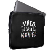 Mutter Art müde als Mutter Laptopschutzhülle (Vorne Rechts)