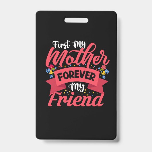 Mutter Art Mutter für immer mein Freund Ausweis (Vorderseite)