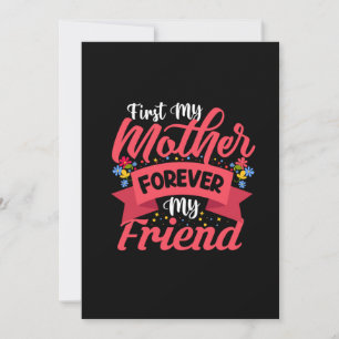 Mutter Art Mutter für immer mein Freund Feiertagskarte