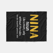 Mutter Art Nina Definition Fleecedecke (Vorderseite (Horizontal))
