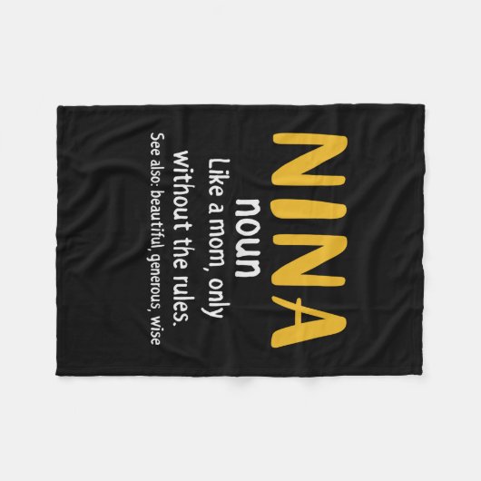 Mutter Art Nina Definition Fleecedecke (Vorderseite (Horizontal))