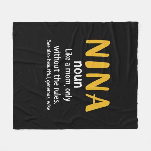 Mutter Art Nina Definition Fleecedecke (Vorderseite (Horizontal))