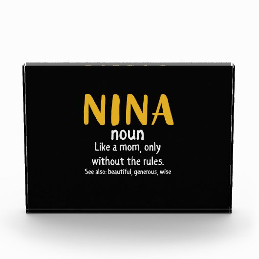 Mutter Art Nina Definition Fotoblock (Vorderseite)