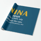 Mutter Art Nina Definition Geschenkpapier (Ungerollt)