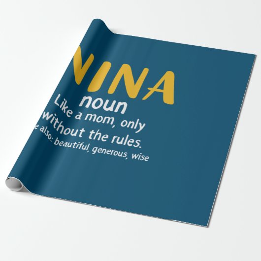 Mutter Art Nina Definition Geschenkpapier (Ungerollt)