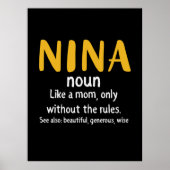 Mutter Art Nina Definition Poster (Vorne)