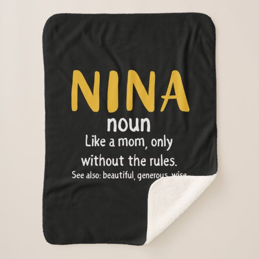 Mutter Art Nina Definition Sherpadecke (Vorderseite)