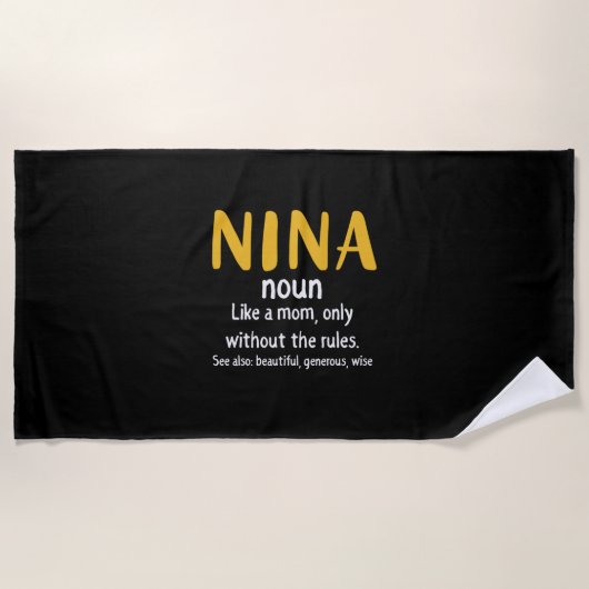 Mutter Art Nina Definition Strandtuch (Vorderseite)