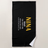 Mutter Art Nina Definition Strandtuch (Vorderseite)
