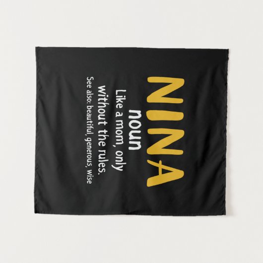 Mutter Art Nina Definition Wandteppich (Vorderseite (Horizontal))