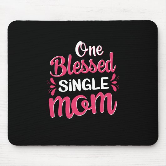 Mutter Art One Gesegnete Single Mama Mousepad (Vorne)