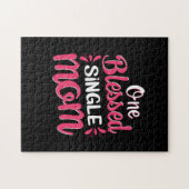 Mutter Art One Gesegnete Single Mama Puzzle (Horizontal)