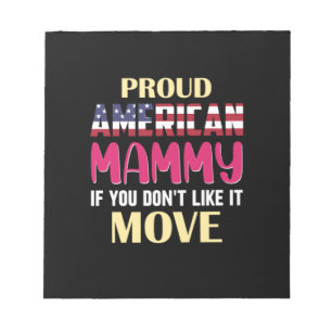 Mutter Art Proud American Mommy Notizblock