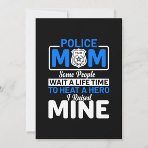Mutter Art Proud Polizei Mama Einladung