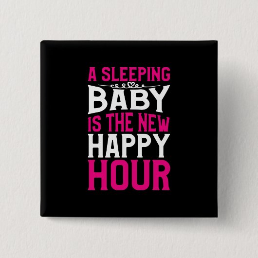 Mutter Art Sleeping Baby ist die neue glückliche S Button (Vorderseite)