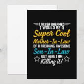 Mutter Art Super Cool Mutter im Jura Einladung (Vorne/Hinten)