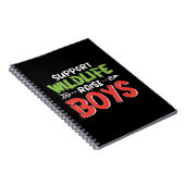 Mutter Art Support Wildlife Raise Boys Notizblock (Rechte Seite)