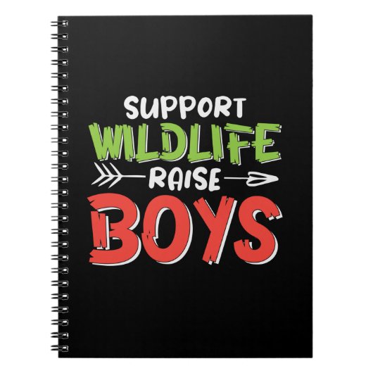 Mutter Art Support Wildlife Raise Boys Notizblock (Vorderseite)