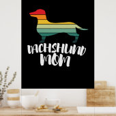 Mutter Art Vintage Dackel Mama Poster (Küche)