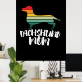 Mutter Art Vintage Dackel Mama Poster (Heimbüro)