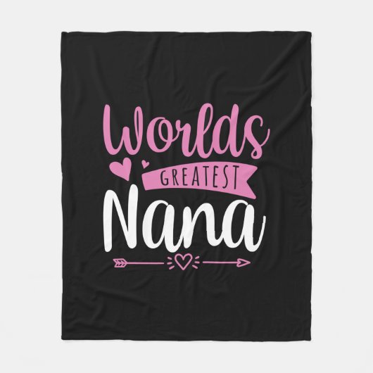 Mutter Art World Beste Nana Fleecedecke (Vorderseite)