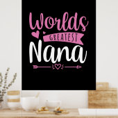Mutter Art World Beste Nana Poster (Küche)