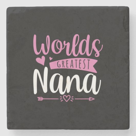 Mutter Art World Beste Nana Steinuntersetzer (Vorderseite)