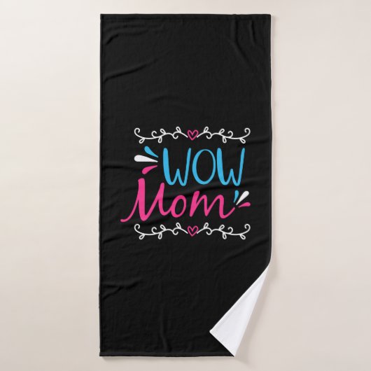 Mutter Art Wow Mama Badehandtuch (Badehandtuch)