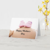 Mutter-Baby der Mutter Tages Karte (Gelbe Blume)