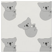 Mutter-Baby-Koala-Muster Stoff (Nahaufnahme)