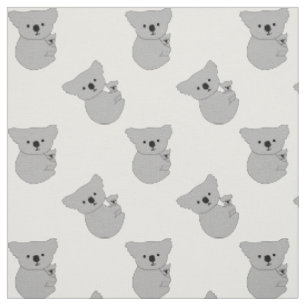 Mutter-Baby-Koala-Muster Stoff