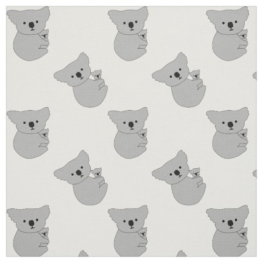 Mutter-Baby-Koala-Muster Stoff (Muster)