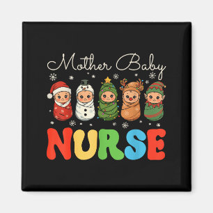 Mutter-Baby-Krankenschwester Weihnachten Mbu Woche Magnet
