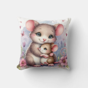 Mutter & Baby Maus Kissen