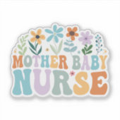 Mutter Baby Nurse Aufkleber (Vorderseite)