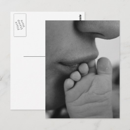 Mutter & Baby Postkarte (Vorne/Hinten)
