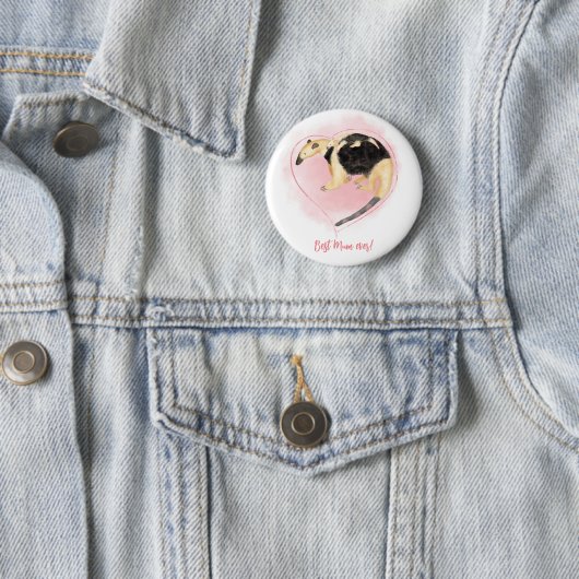 Mutter & Baby Tamandua Beste Mutter je Abzeichen Button (Beispiel)