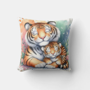Mutter & Baby-Tiger Kissen