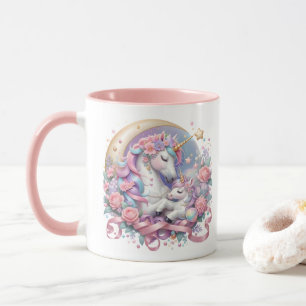 Mutter & Baby Unicorn Tasse