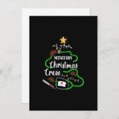 MUTTER BABY Weihnachtsfeier Crew Krankenwagen Squa Einladung (Vorne/Hinten)