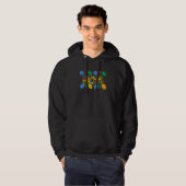 Mutter Backsteinbauerin Mutter Blöcke Meisterbauer Hoodie (Vorne ganz)